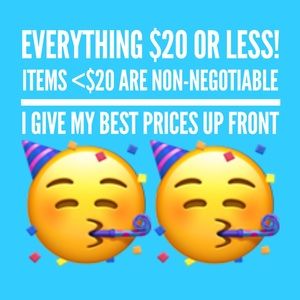Everything $20 or less!